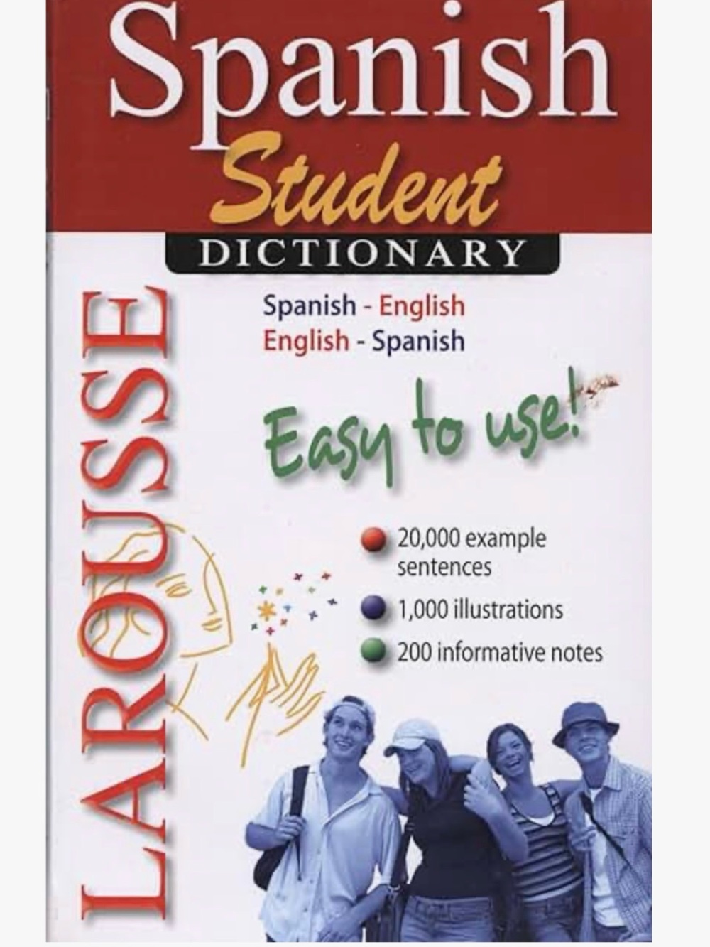 Spanish Student Dictionary - White and Red